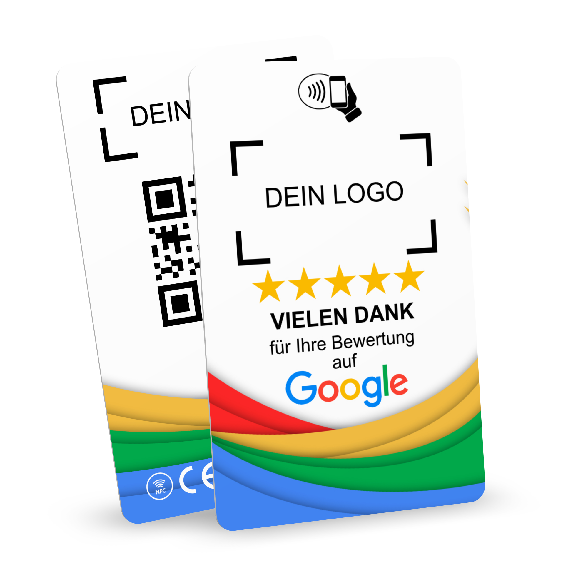 NFC Bewertungskarte für Google Weiß