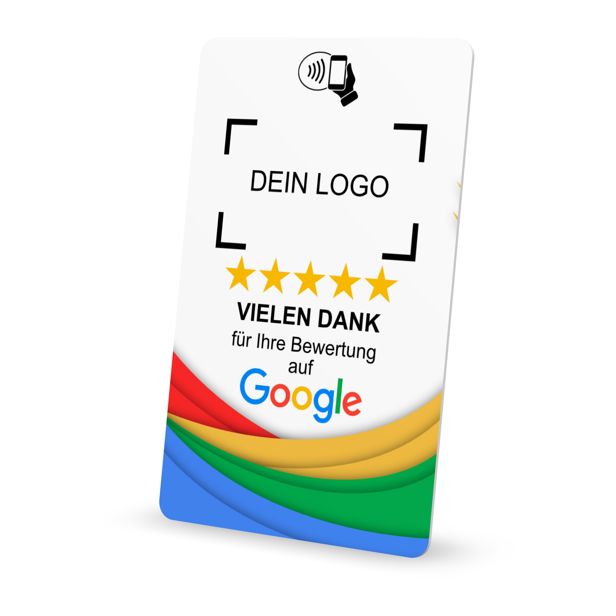 NFC Bewertungskarte für Google Weiß