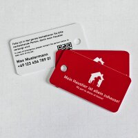 3 x Pet Emergency Card (Mini Card) for the Keychain (Emergency Contact)