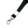 Schlüsselband/Lanyard (Flachband) 45cm Schwarz mit Karabiner