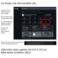 NFC Bewertungskarte (Google) inkl. Text-/Logo-Druck Weiß