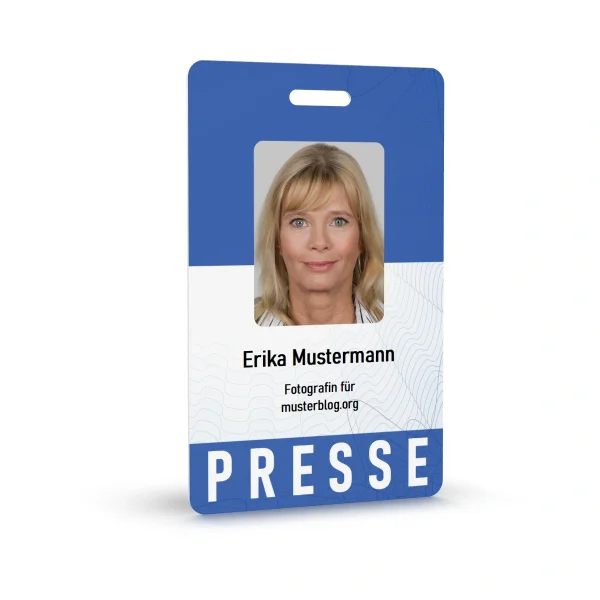 Pressebadge (Namenschild / Anhänger) inkl. Clip