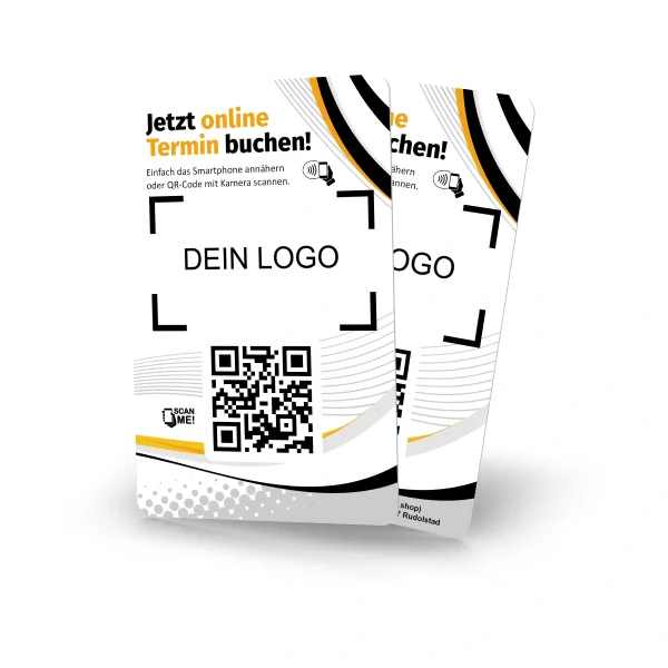 NFC Terminkarte - Termine buchen per NFC & QR inkl. Logo-/Textdruck