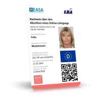 EU Drone License (A1/A3, A2, STS) as a Vertical Plastic...