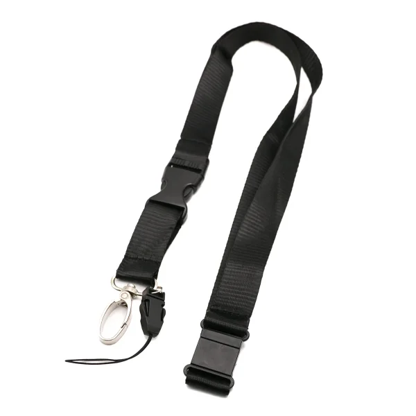 Schlüsselband/Lanyard (Flachband) 55cm mit Karabiner & Schlaufe (div. Farben)