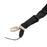 Schlüsselband/Lanyard (Flachband) 55cm mit Karabiner & Schlaufe (div. Farben)