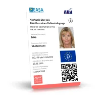 EU Drone License (A1/A3, A2, STS) as a Vertical NFC Card...