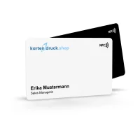 Digitale NFC-Visitenkarte - SmartCard aus Plastik (PetG)