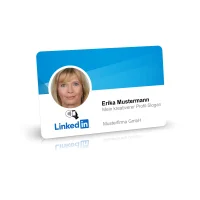 NFC-Card for LinkedIn Profiles individually printed