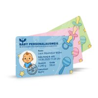 Baby ID Card – Personalized Birth Keepsake (Photo...