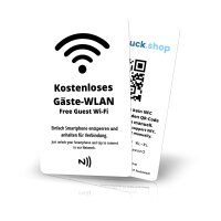 WLAN-Gästekarte mit NFC & QR-Code –...