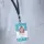 Schlüsselband/Lanyard (Schlauchband) 45cm mit Karabiner Schwarz