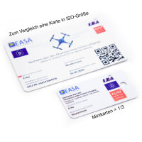 3 x Mini-Karten EU-Drohnenführerschein (A1/A3, A2, STS)