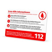 Personalisierte Thrombozytopenie Notfallkarte – Medizinischer Pass für den Geldbeutel (Recyceltes PVC)