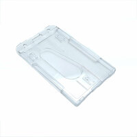 Kartenhalter für 2 Karten transparent vertikal