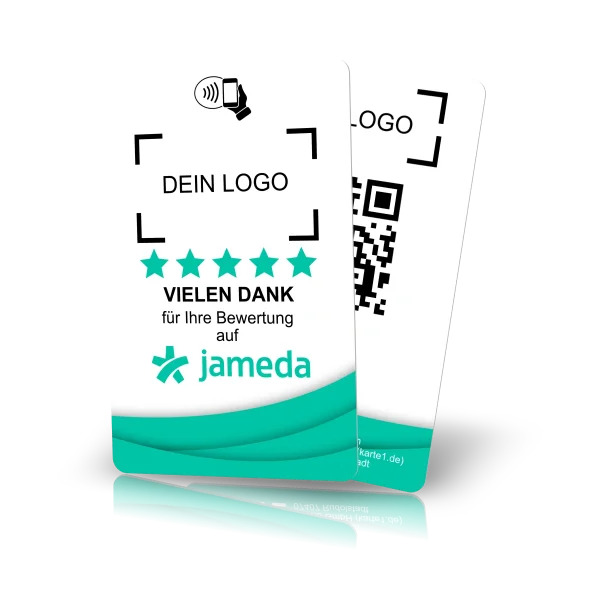 NFC Bewertungskarte (Jameda) inkl. Text- oder Logodruck