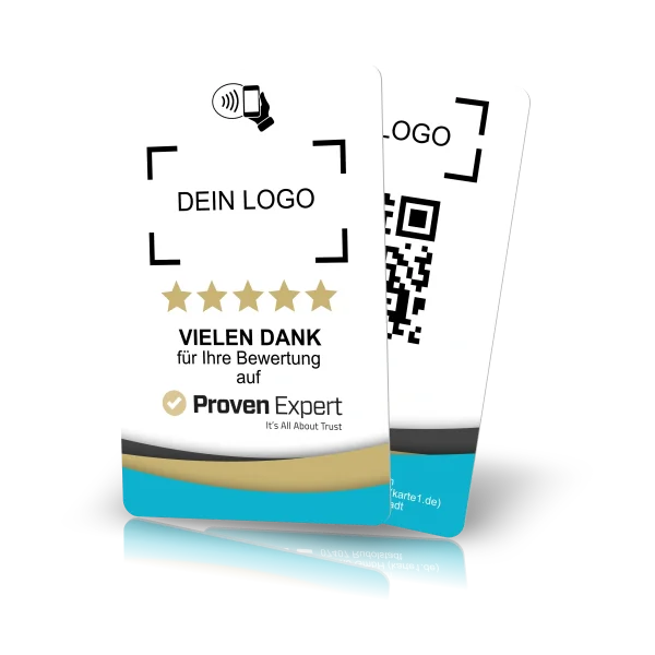 NFC Bewertungskarte (ProvenExpert) inkl. Text- oder Logodruck