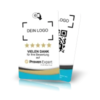 NFC Bewertungskarte (ProvenExpert) inkl. Text- oder Logodruck