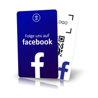 NFC Followkarte (Facebook) inkl. Text- oder Logodruck