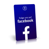 NFC Followkarte (Facebook) inkl. Text- oder Logodruck