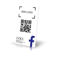 NFC Follow card for Facebook incl. text- or logo printing