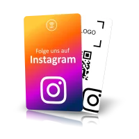 NFC Followkarte (Instagram) inkl. Text- oder Logodruck