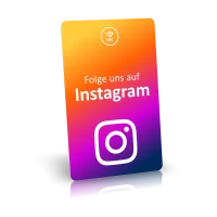 Instagram NFC Follow Card incl. Text or Logo printing