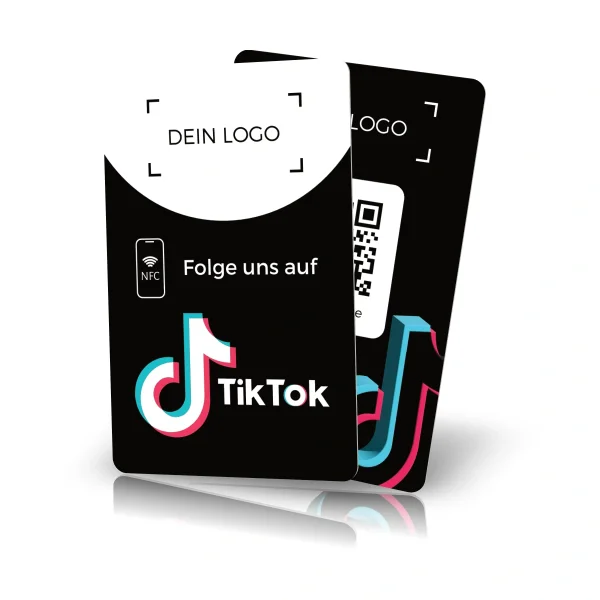 NFC Followcard (TikTok) incl. Text or Logo printing