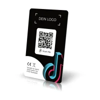 NFC Followkarte (TikTok) inkl. Text-/Logo-Druck