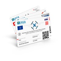 EU Drone License (A1/A3, A2, STS) as NFC card