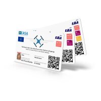 EU Drone License (A1/A3, A2, STS) as Plastic card with Image