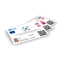 EU Drone License (A1/A3, A2, STS) as Plastic card with Image