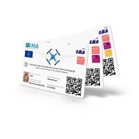 EU Drone License (A1/A3, A2, STS) as NFC card with Image