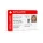 Emergency card with emergency contact & medical information including mini card